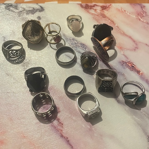 Jewelry - Ring Bundle - Assortment Of Rings - Womens Rings - Womens Accessories - Silver